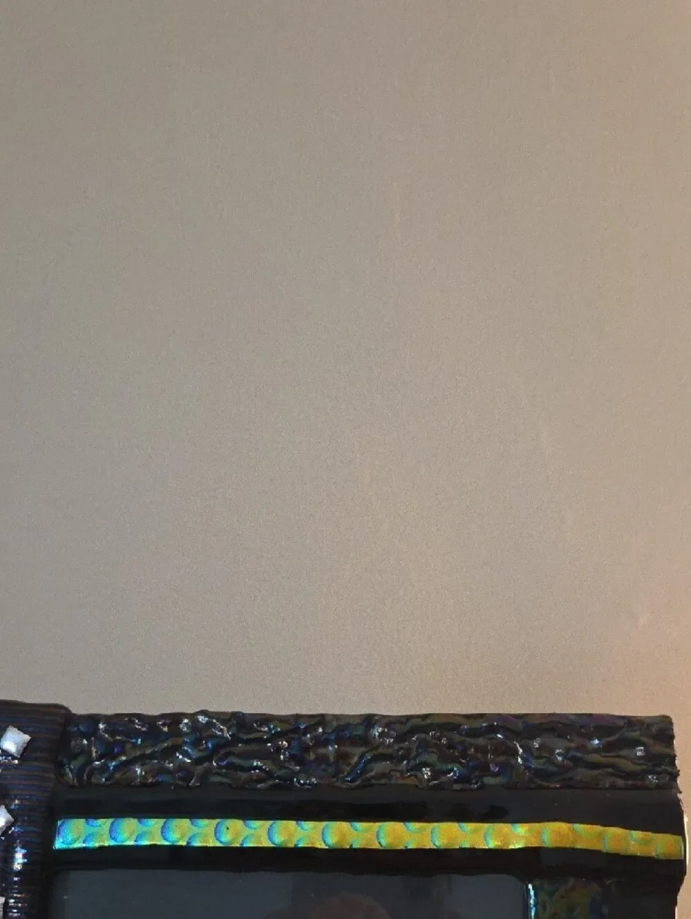 Iridescent Dichroic Glass Picture Frame